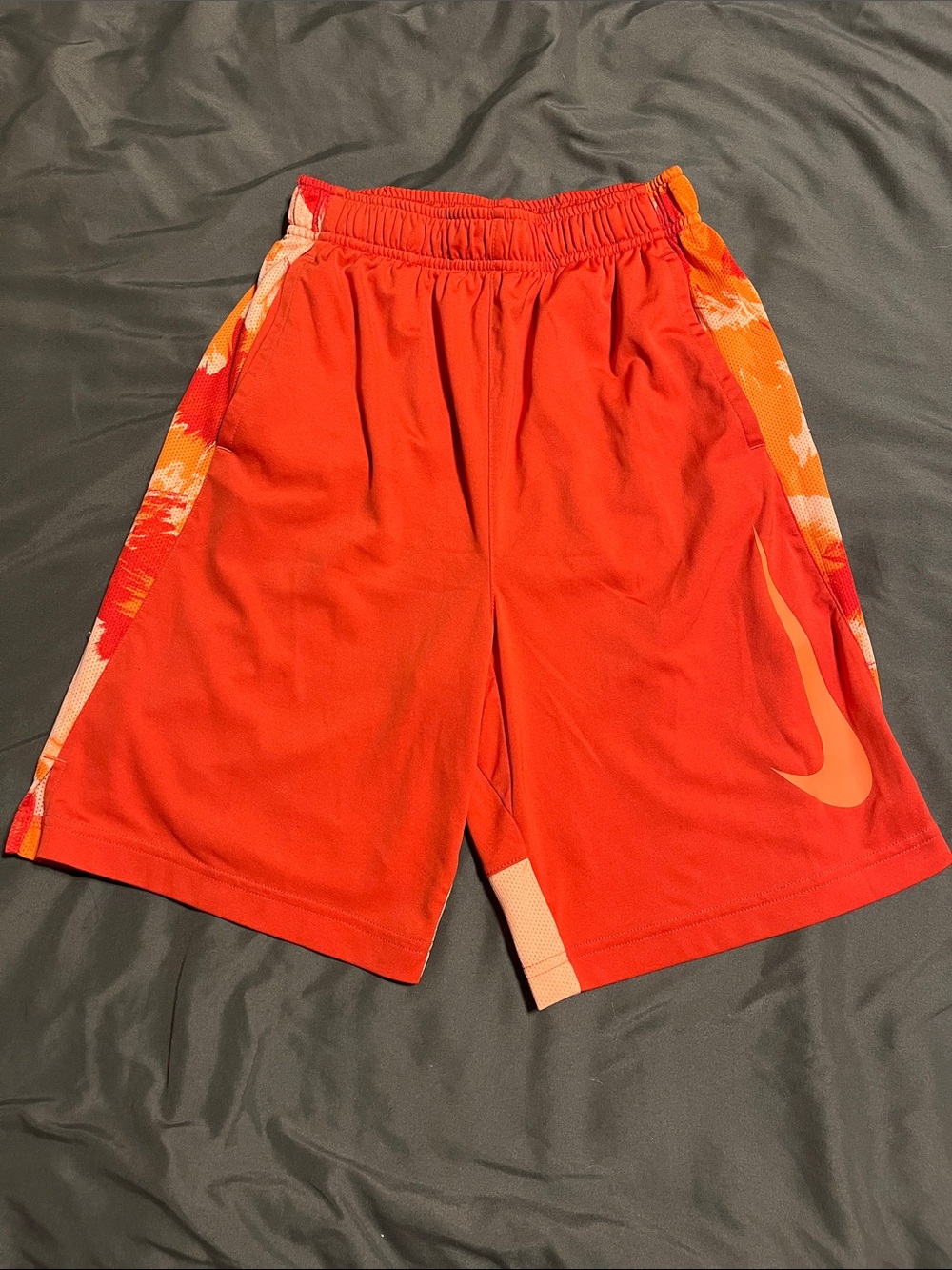 Nike boys orange Dri-FIT Athletic Shorts